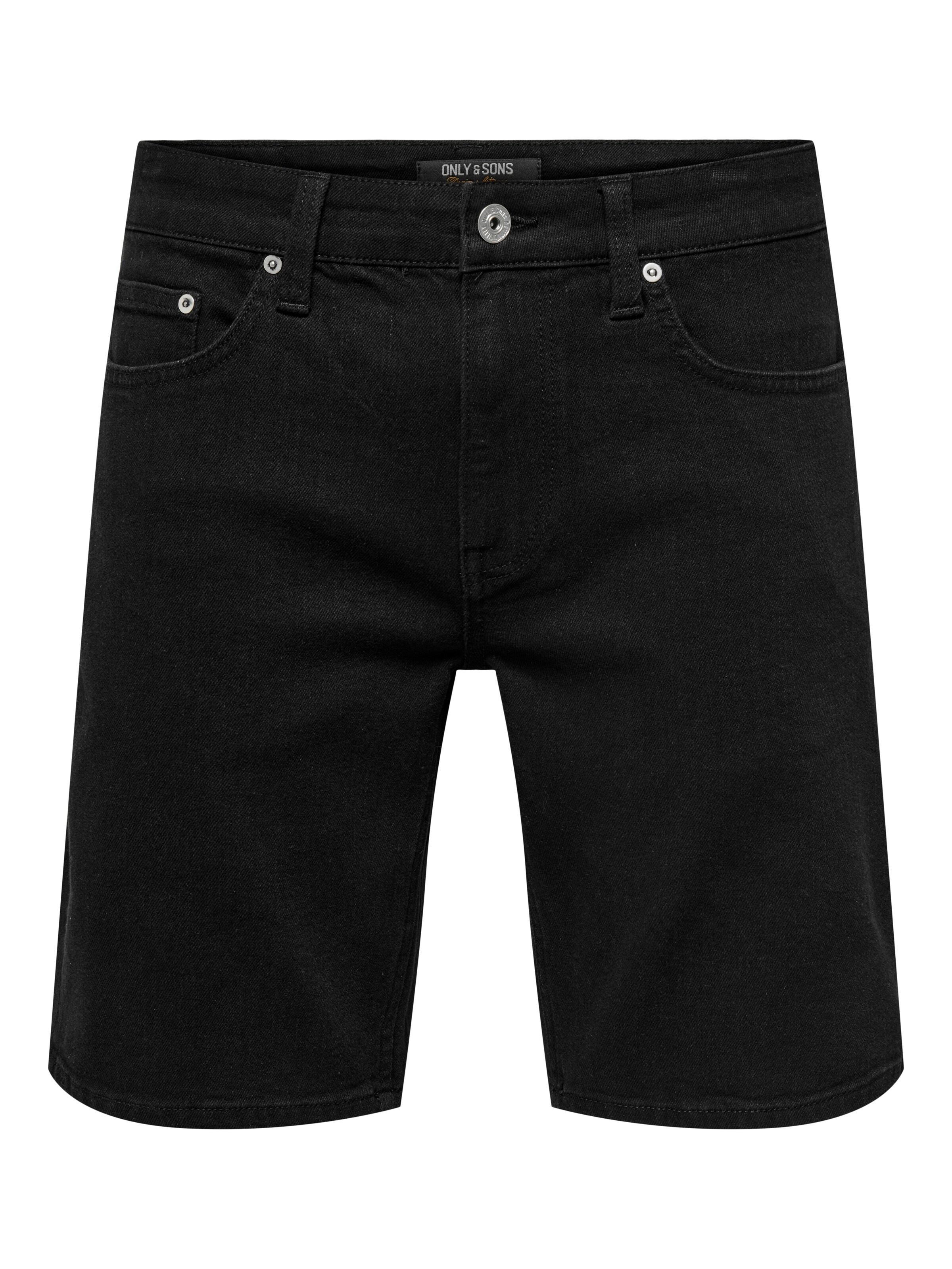 Only & Sons Regular Jeans in Black: front