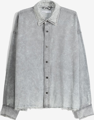 Veste mi-saison Bershka en gris : devant