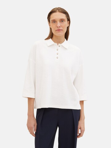 TOM TAILOR Shirt in White: front