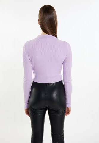 MYMO Knit Cardigan 'Keepsudry' in Purple