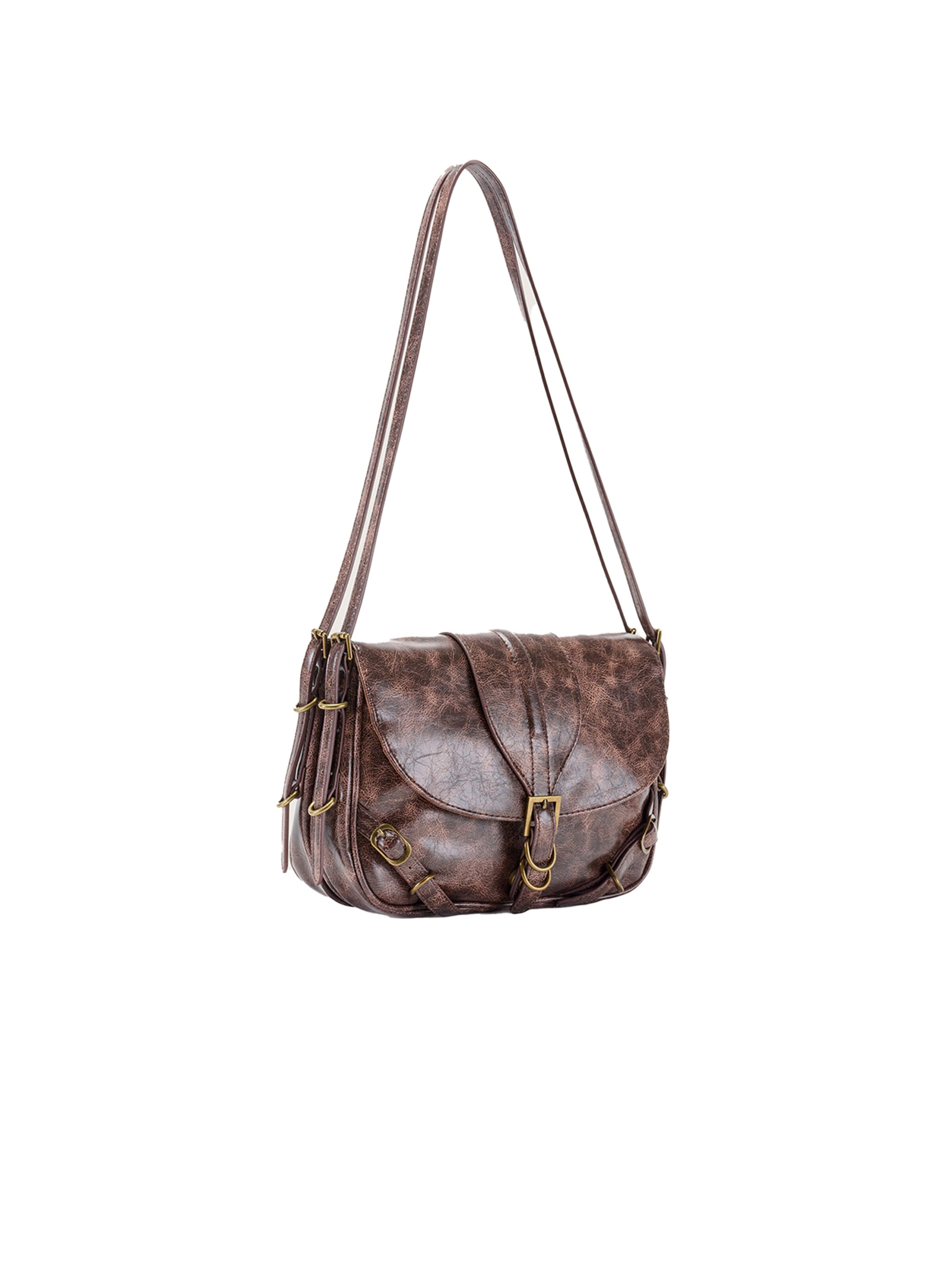 Camomilla Italia Shoulder Bag in Brown: front