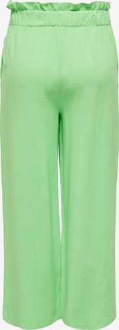 ONLY Wide leg Broek 'SOLVI' in Groen