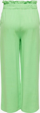 ONLY Wide leg Trousers 'SOLVI' in Green