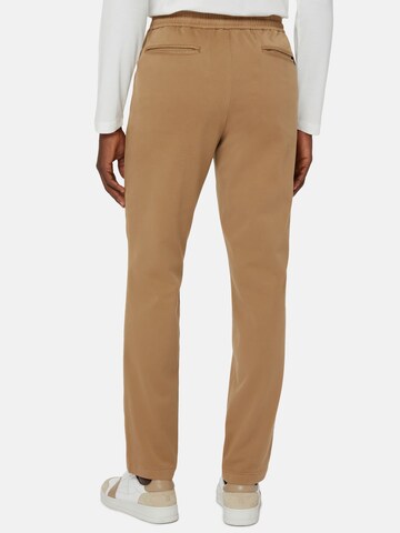 Boggi Milano Regular Pleat-front trousers in Brown