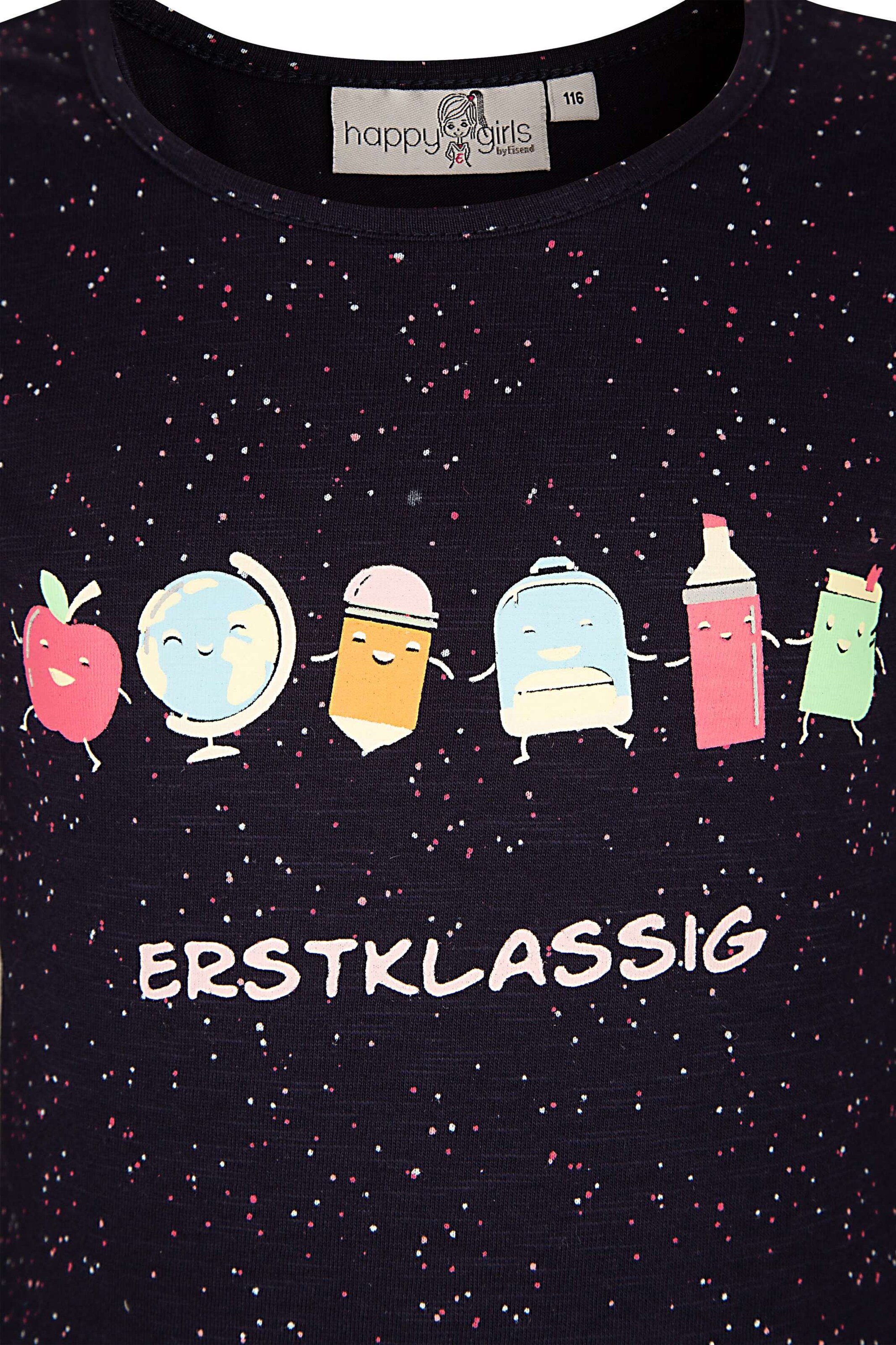 happy girls T-shirt i lila