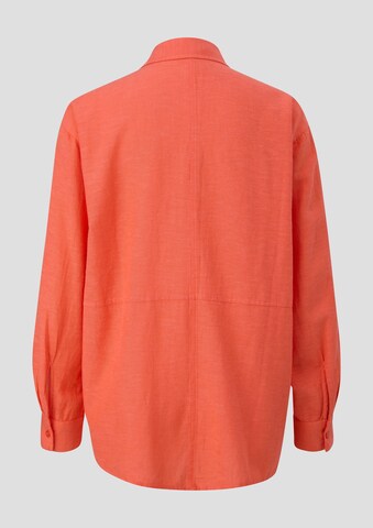 QS Bluse in Orange: zadná strana