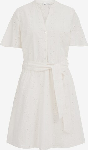 WE Fashion Skjortklänning i vit: framsida