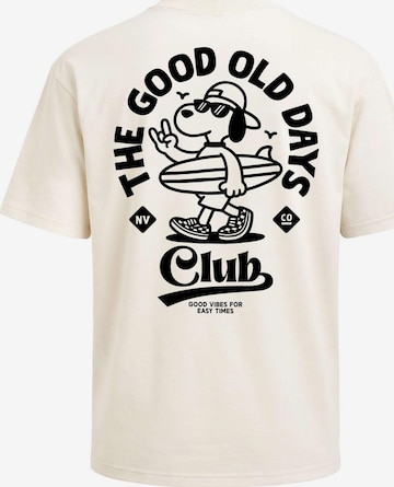 Neverless Shirt 'Good old Days' in Beige: Vorderseite