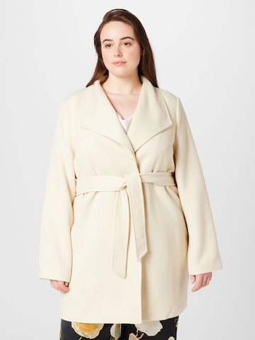 Vero Moda Curve Ανοιξιάτικο και φθινοπωρινό παλτό 'DONA VIVIAN' σε μπεζ: μπροστά