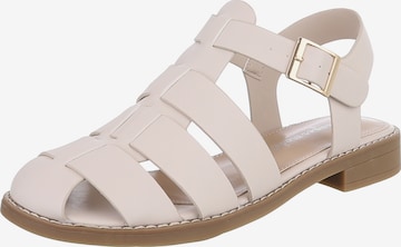 Ital-Design Sandale in Beige: Vorderseite