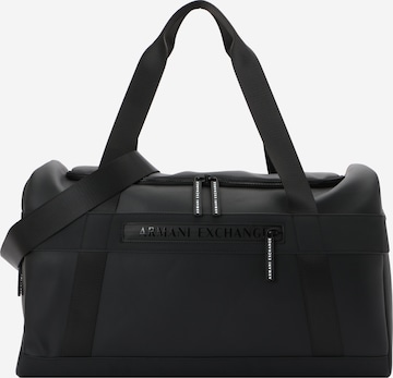 juoda ARMANI EXCHANGE Kelioninis krepšys 'HOLDALL': priekis