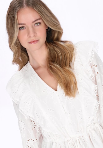 DreiMaster Vintage - Vestido en blanco