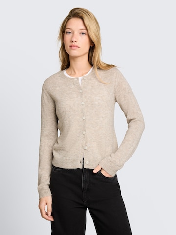 TOM TAILOR DENIM Strickjacke in Beige: Vorderseite