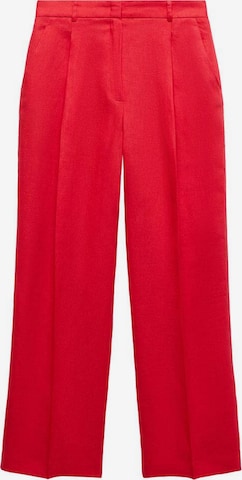 MANGO Широка кройка Панталон с набор 'Rodas' в червено: отпред