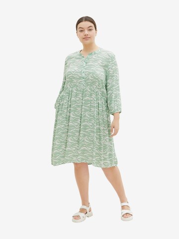 Tom Tailor Women + Shirt Dress in Green