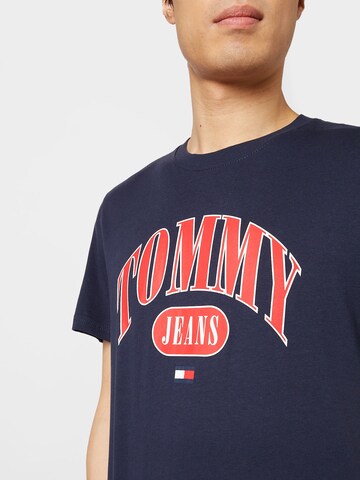 Tommy Jeans T-Shirt 'Regular Entry' in Blau