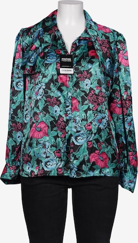 Oscar de la Renta Bluse XXXL in Grün: Vorderseite