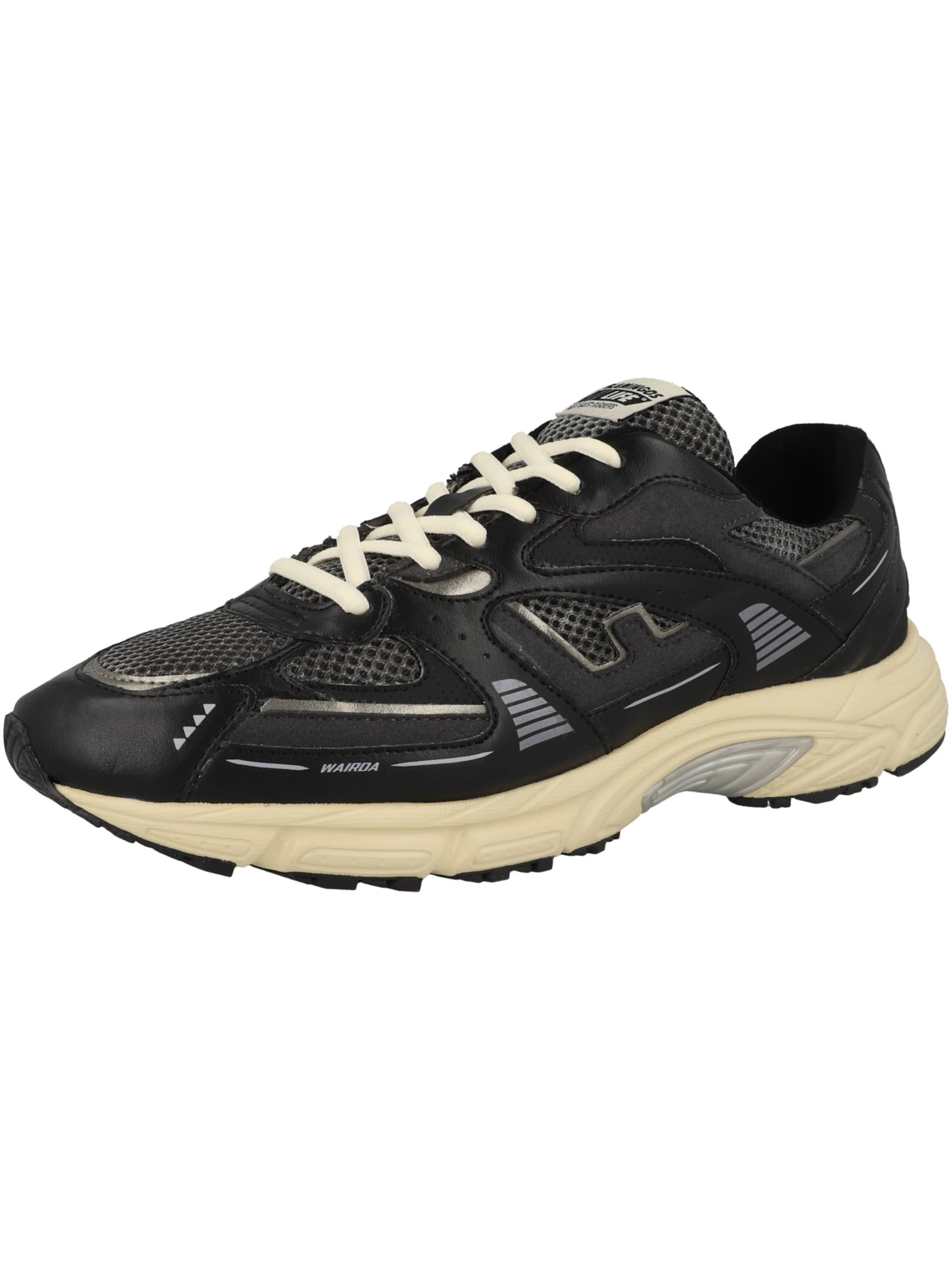 Flamingos Life Platform trainers 'Wairoa' in Black: front