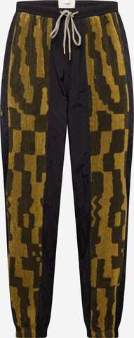 Grimey Tapered Broek 'LUCKY DRAGON' in Zwart: voorkant