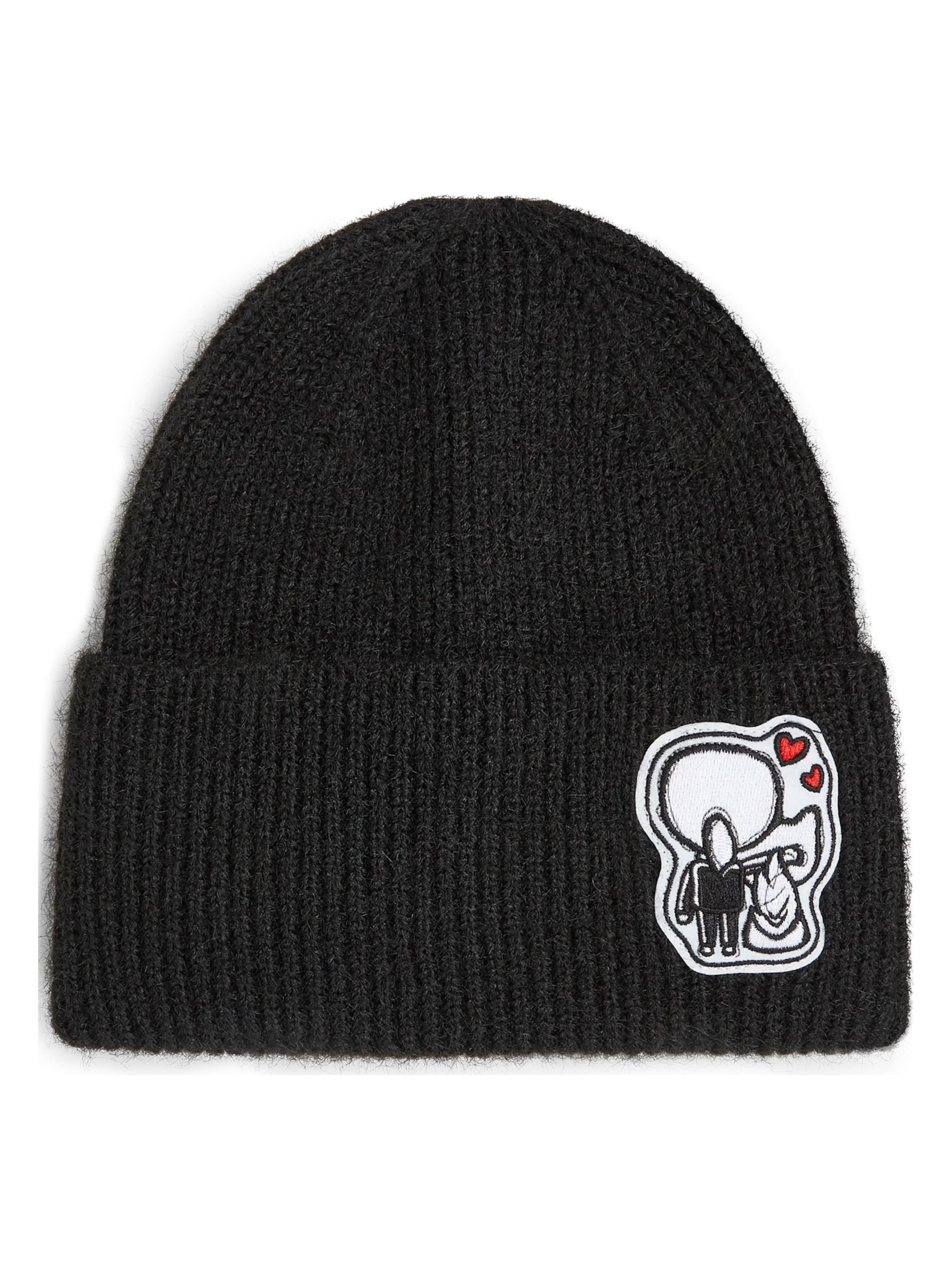 Karl Lagerfeld - Gorra 'kon' en negro: frente