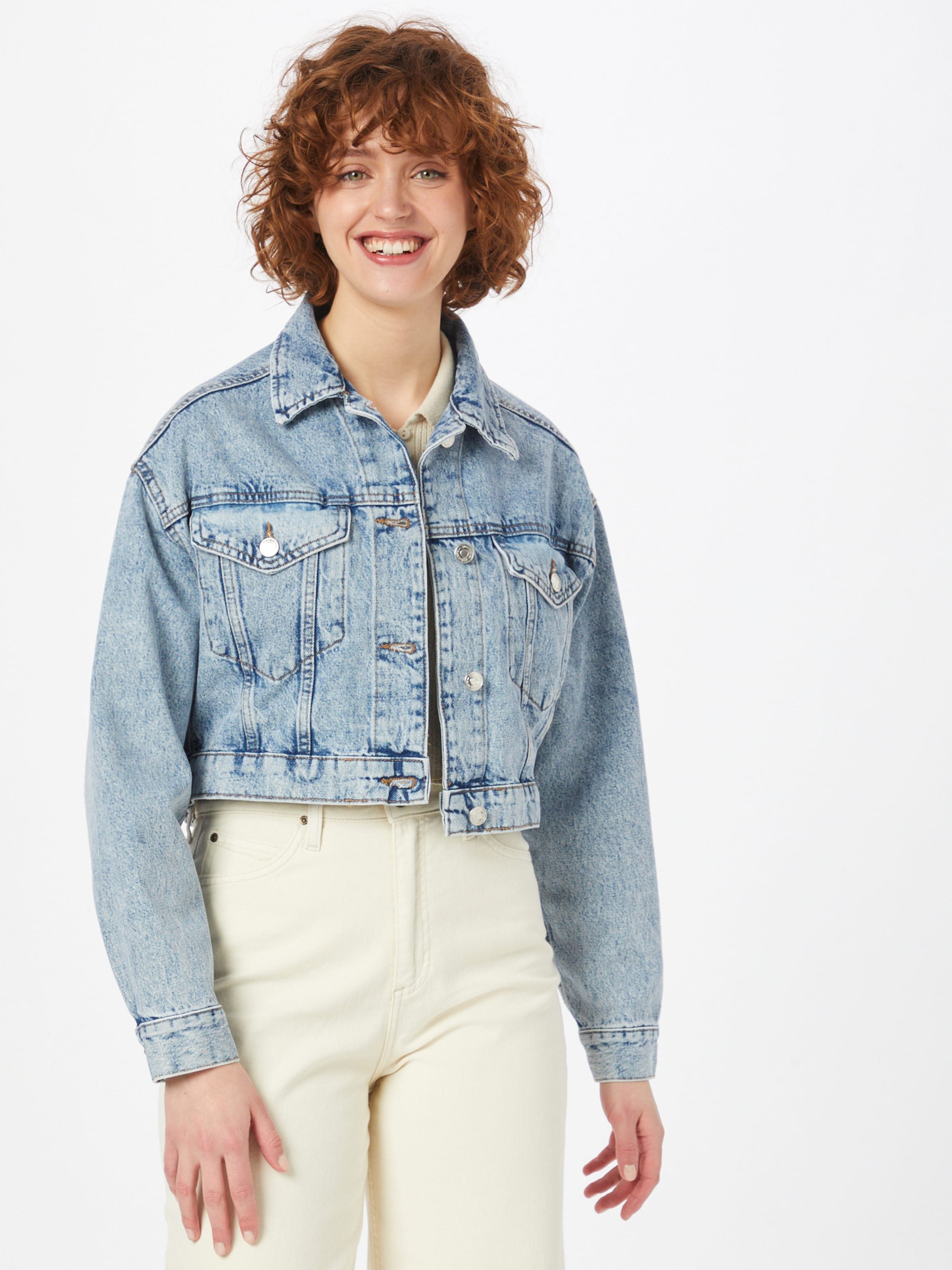 Frauen Jacken Gina Tricot Jacke in Blau - FX49021 Frauen Jacken Gina Tricot Jacke in Blau - FX49021