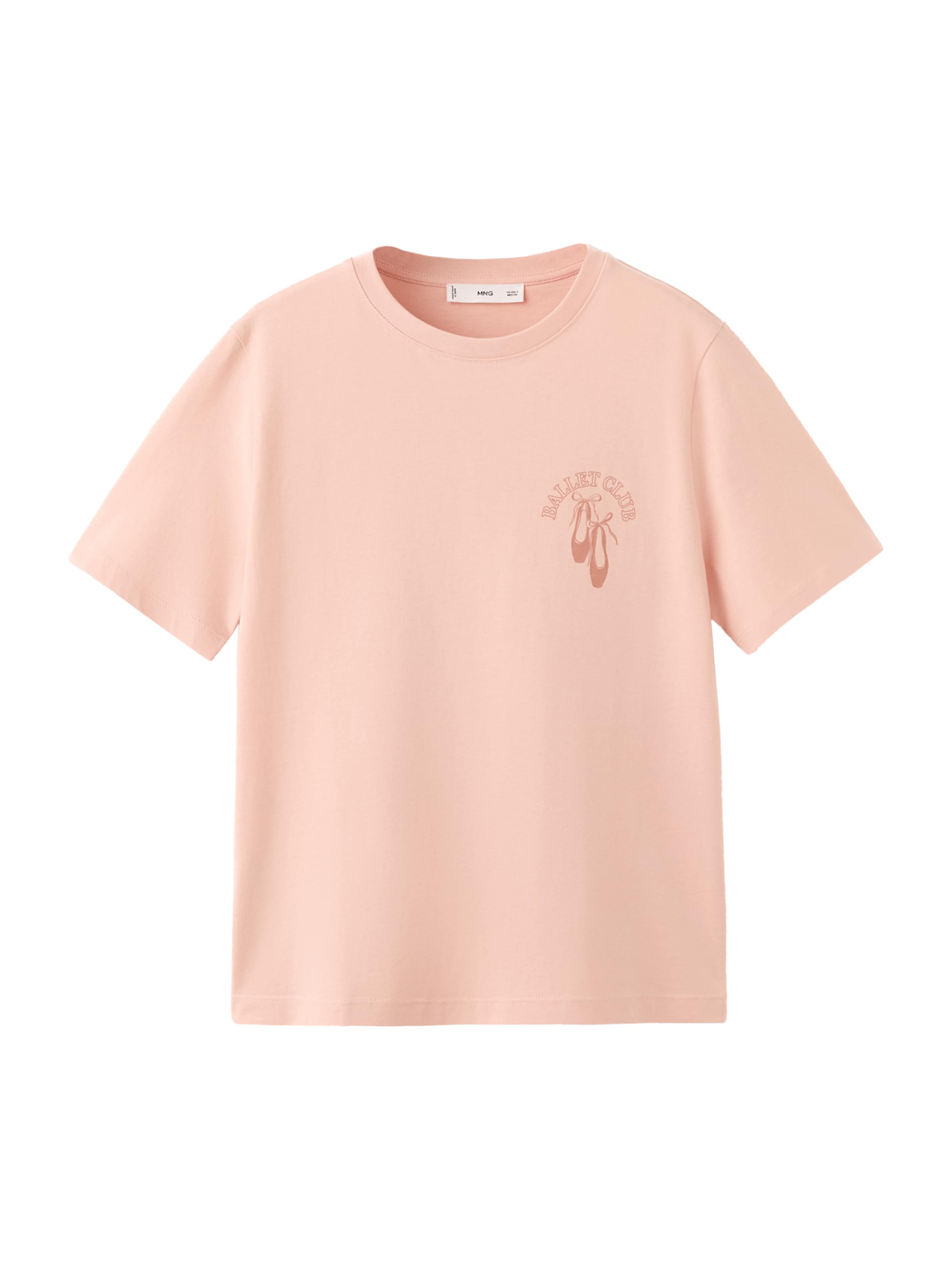 Tricou 'RIN' de la MANGO pe roz: față