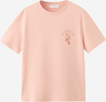 Tricou 'RIN' de la MANGO pe roz: față