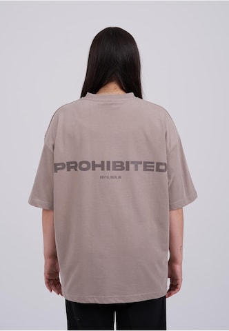 T-Shirt Prohibited en gris