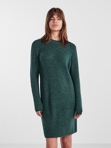 PIECES Úpletové šaty 'Ellen' – zelená: přední strana