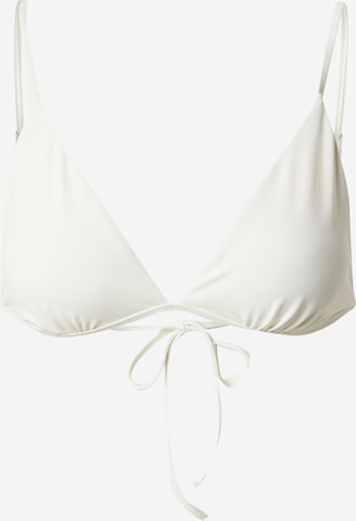 LENI KLUM x ABOUT YOU Triangel Bikinitop 'Kora' in Wit: voorkant