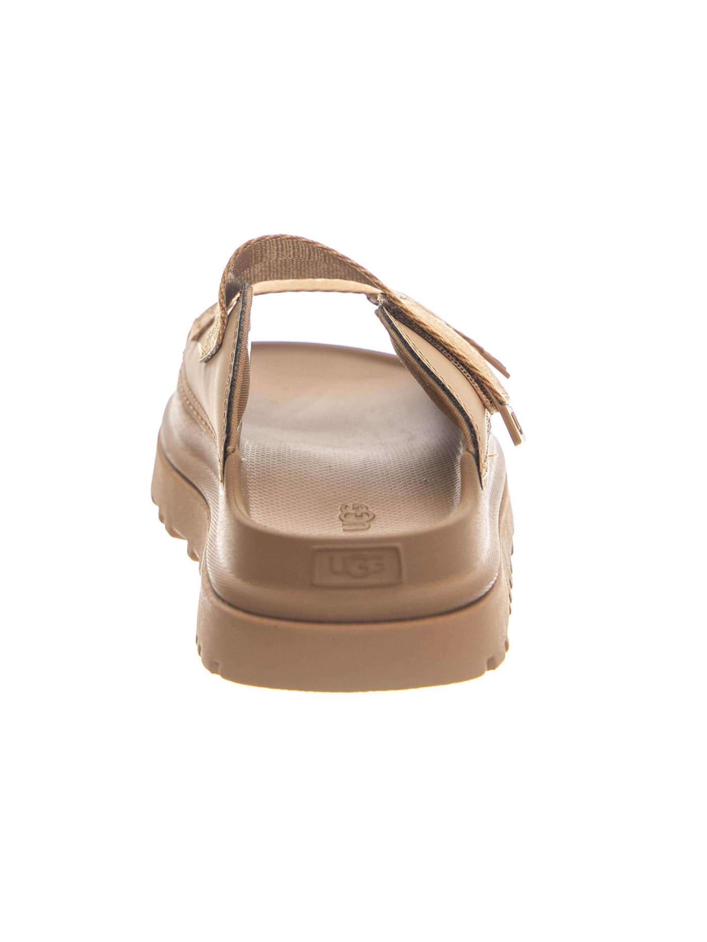 UGG Sandal 'K GOLDENGLOW SLIDE DARK SAND' in Beige