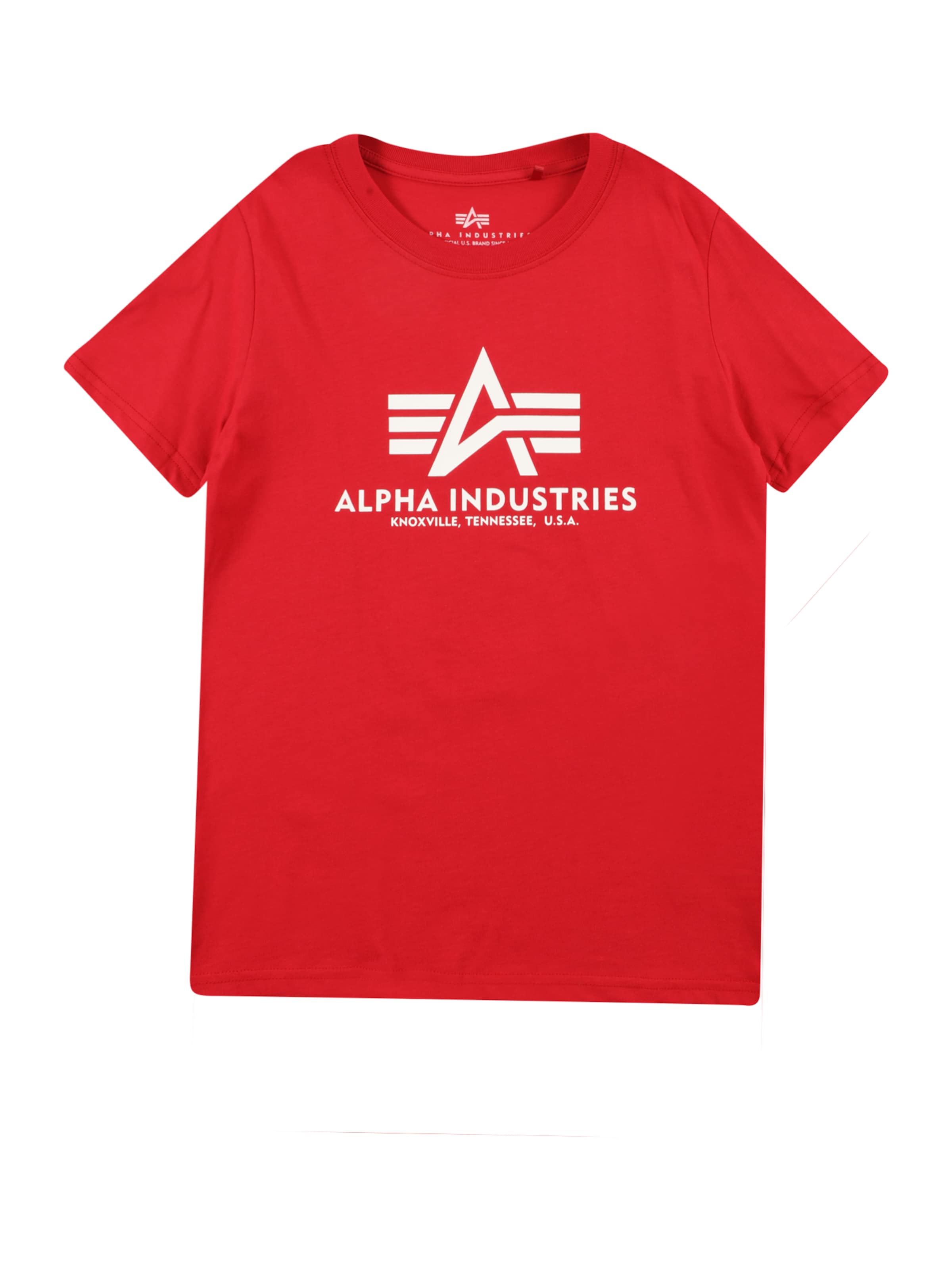 ALPHA INDUSTRIES Shirts i rød: forside