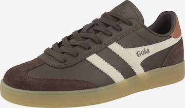 Sneaker bassa di Gola in marrone: frontale
