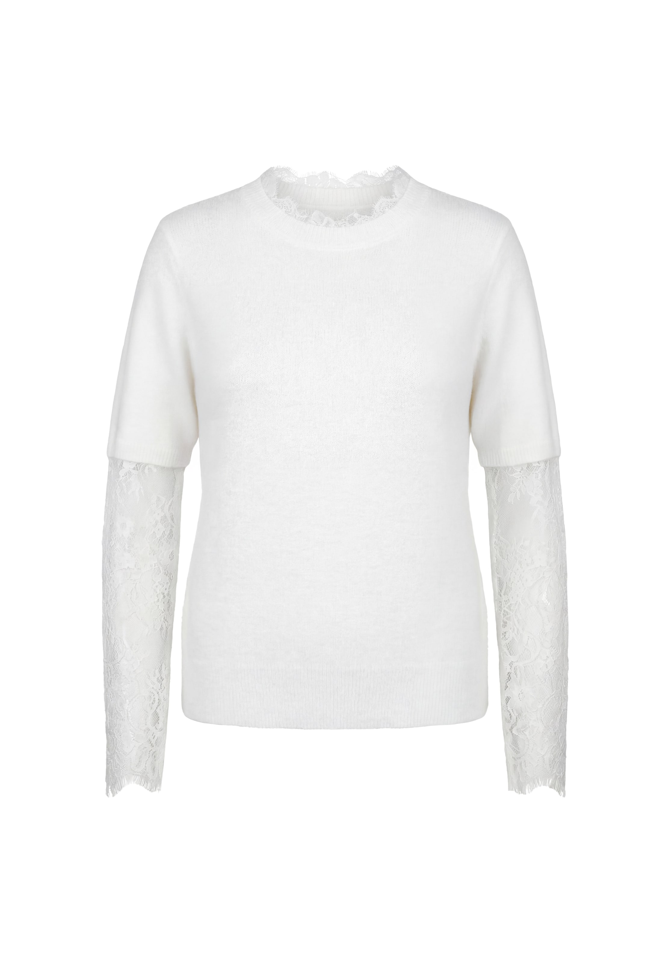 faina - Pullover em branco: frente
