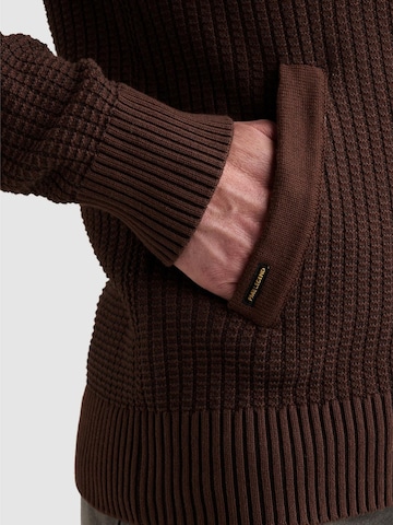Giacchetta 'Cardigan with zipper closure and flight pocket' di PME Legend in marrone