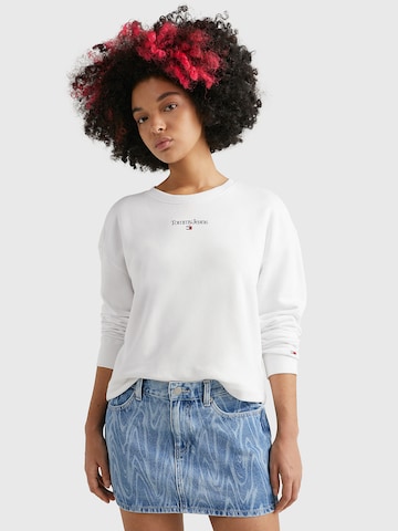 Sweat-shirt Tommy Jeans en blanc : devant