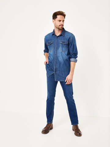 PADDOCKS Regular fit Button Up Shirt in Blue