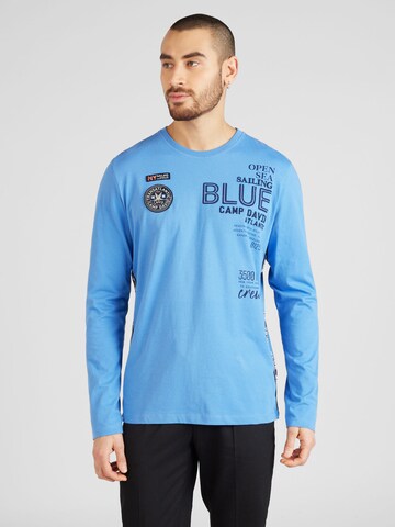 CAMP DAVID Shirt in Blue: front