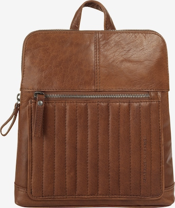 Spikes & Sparrow Rugzak in Bruin: voorkant