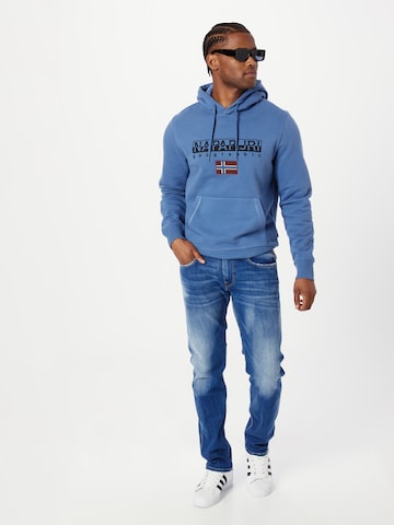 NAPAPIJRI Sweatshirt 'AYAS' in Blauw