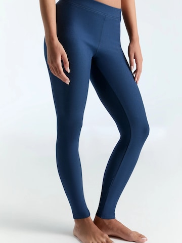Leela COTTON Skinny Leggings in Blue