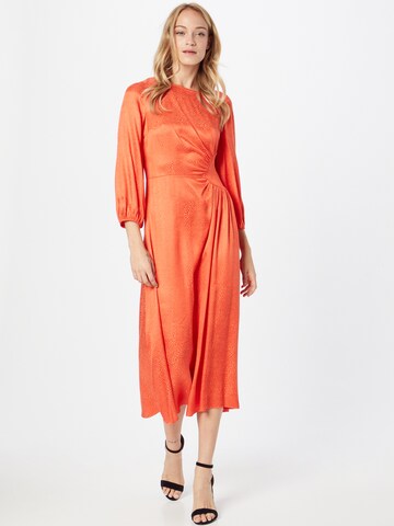 River Island Jurk 'Jaco Ruched' in Oranje