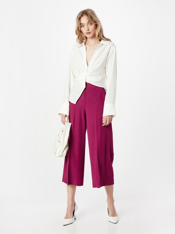 COMMA Wide leg Pantalon in Roze