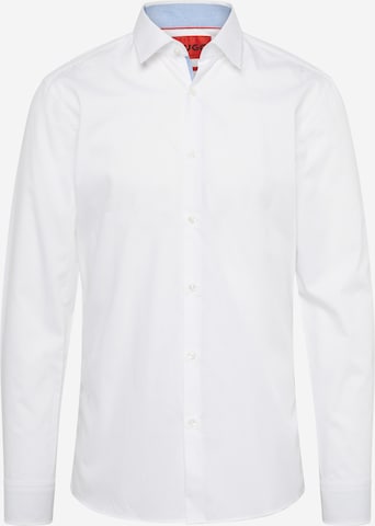 HUGO Red Button Up Shirt 'Ekoy' in White: front
