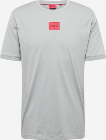 HUGO Shirt 'Diragolino212' in Grijs: voorkant