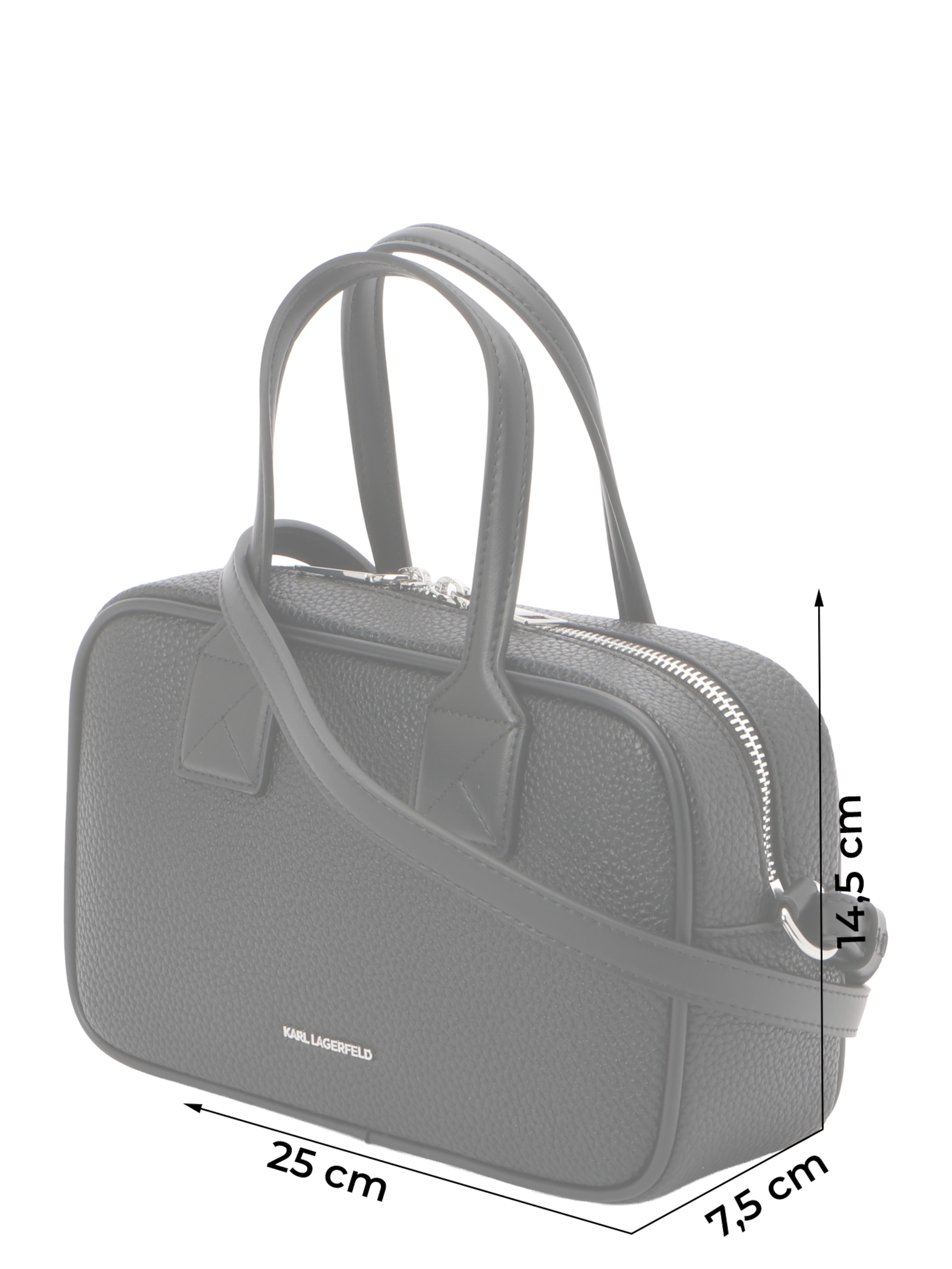 Karl Lagerfeld Handtasche 'K/SKUARE' in Schwarz