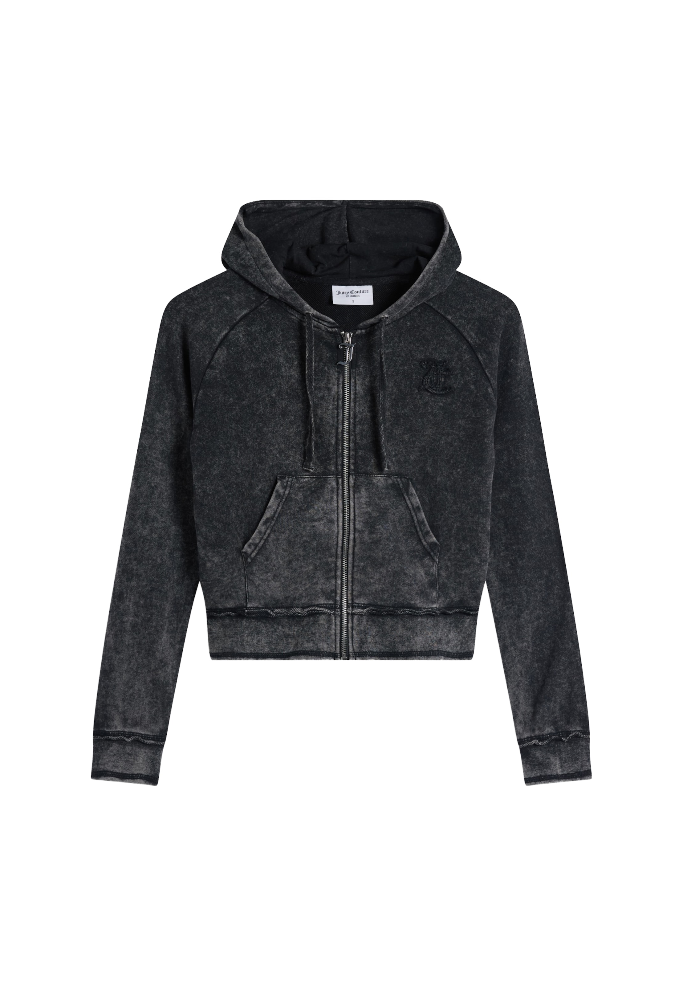 Juicy Couture Sweatjacke 'MADISON' in Schwarz: Vorderseite
