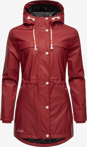 Manteau mi-saison 'Rainy Forest' NAVAHOO en rouge : devant