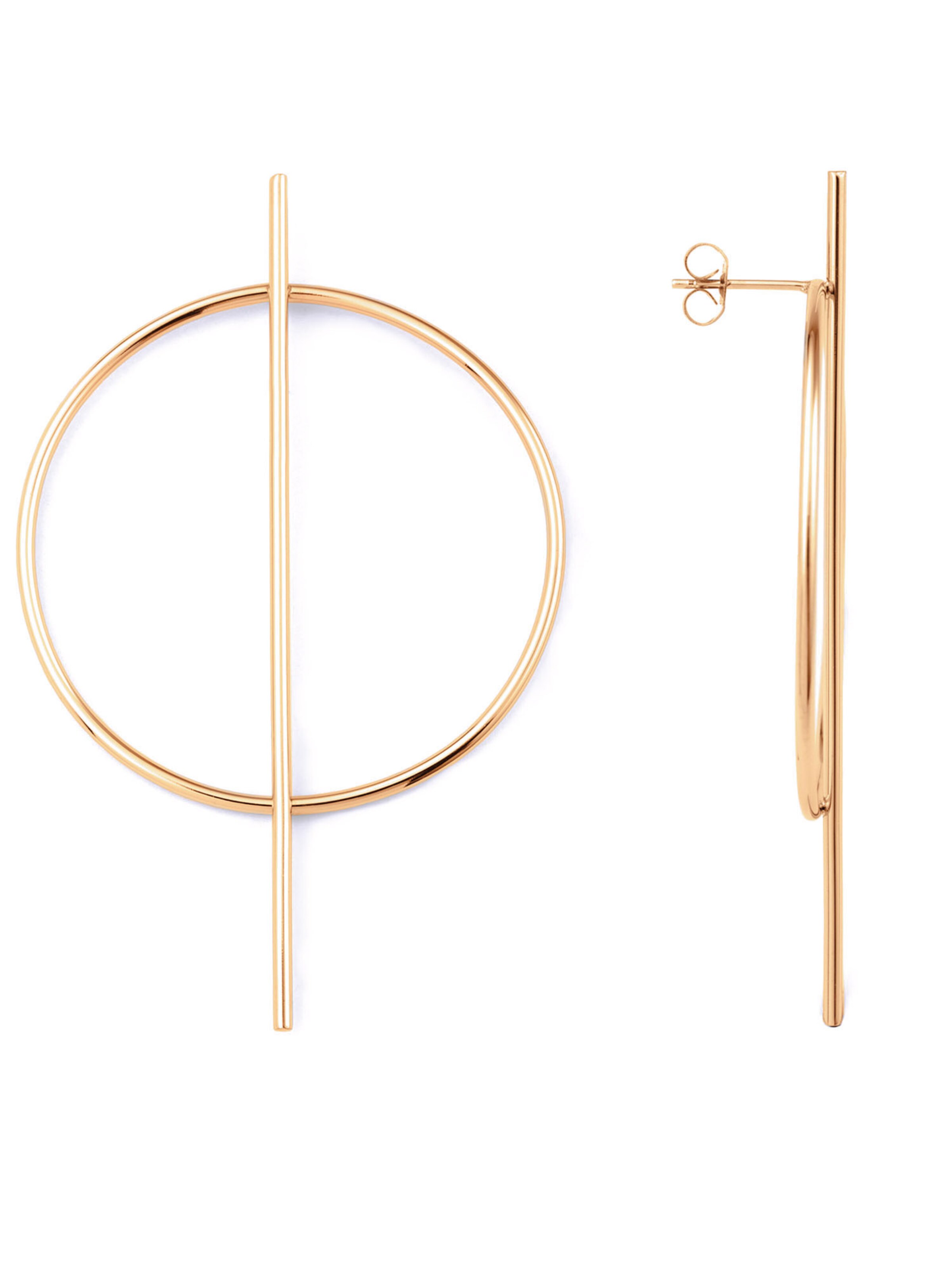 Heideman Oorbellen 'Ictum' in Goud: voorkant