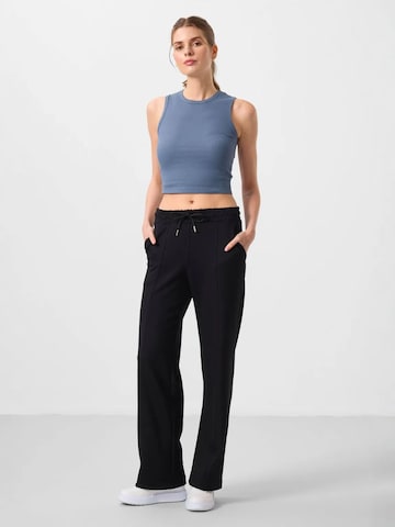 Wide Leg Pantalon Tommy Life en noir